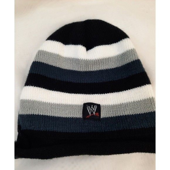 WWE JOHN CENA UNDERTAKER KOFI KINGSTON Striped Knitted Boys Cap Winter Beanie - Picture 8 of 13